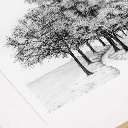 Amist III de Tenaya Wickstrand, 13 x 15, cadre en chêne blanc