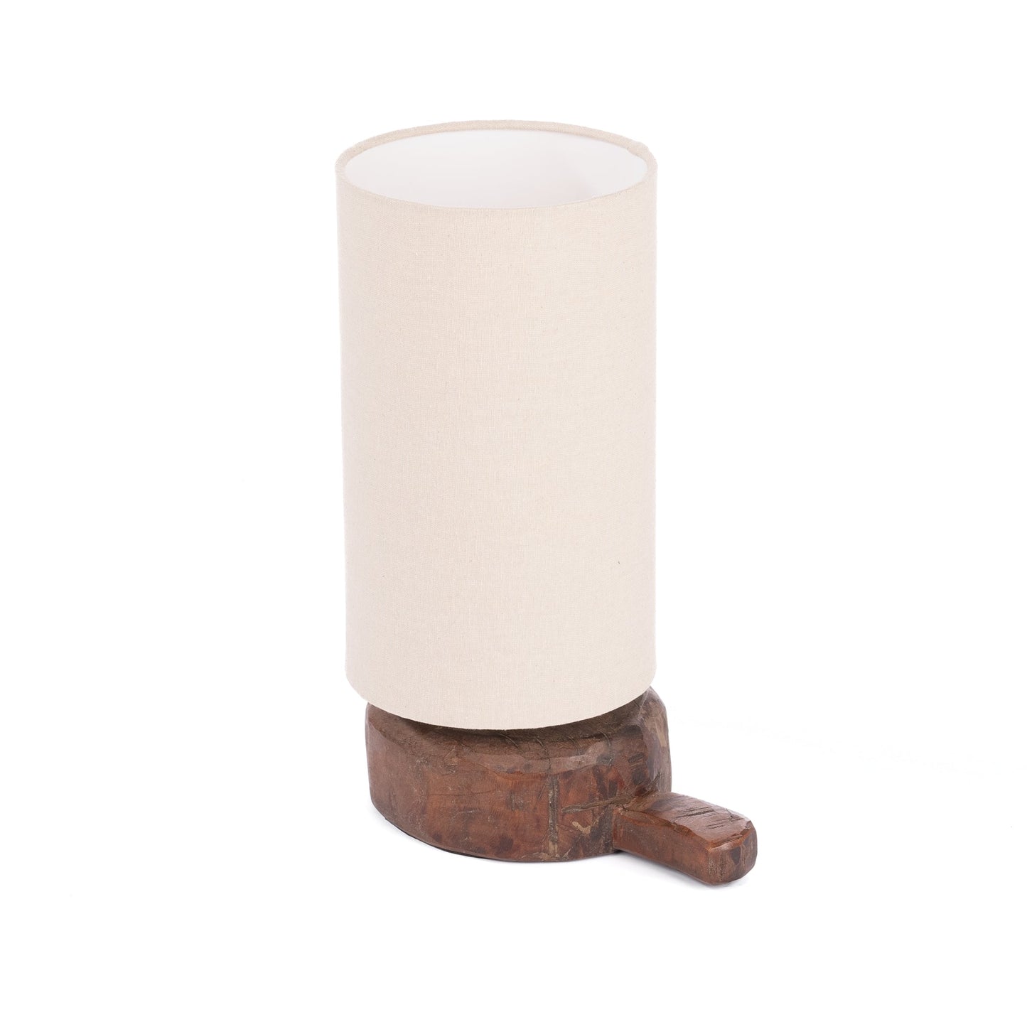 Reclaimed Wood Swivel Neck Table Lamp