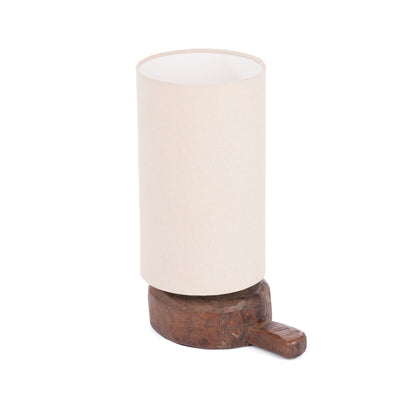 Reclaimed Wood Swivel Neck Table Lamp