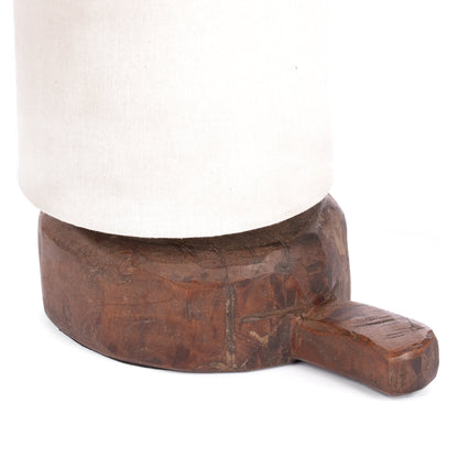 Reclaimed Wood Swivel Neck Table Lamp