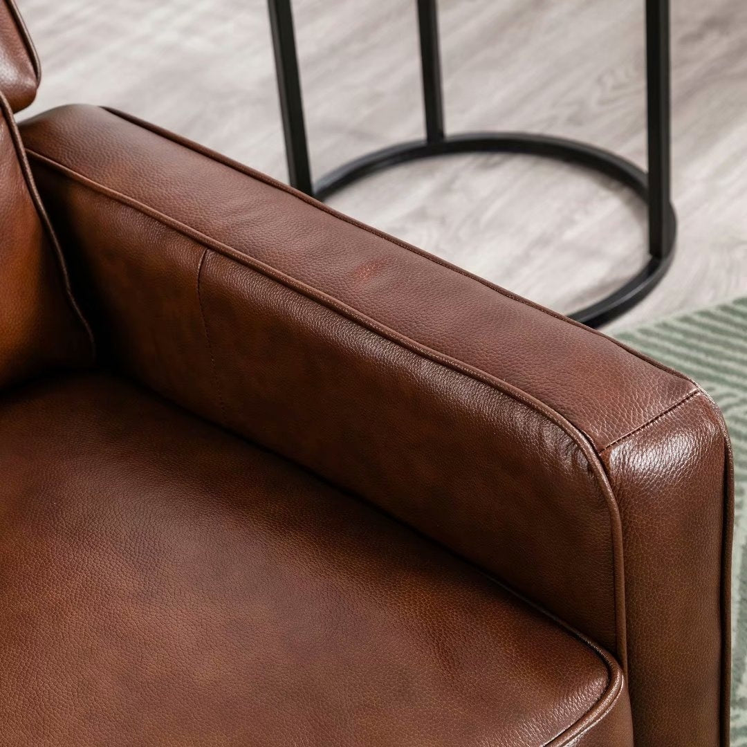 Fauteuil inclinable à bascule, fauteuil en tissu à bascule avec décoration à rivets, fauteuil d'appoint pour salon.