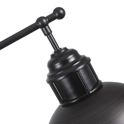 Suspension à 3 lumières à dôme de style industriel et rustique, en métal, pour îlot de cuisine, finition bronze huilé.