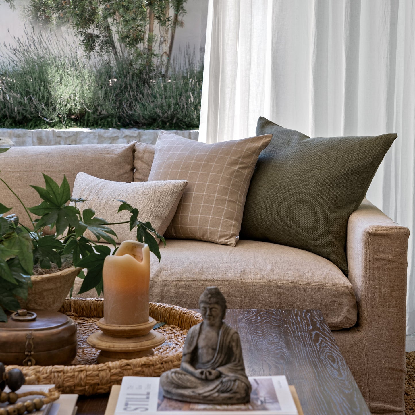 Oreiller en forme de fourchette