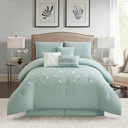 Ensemble de couette Nanshing Taylor 7 pièces à motifs floraux botaniques