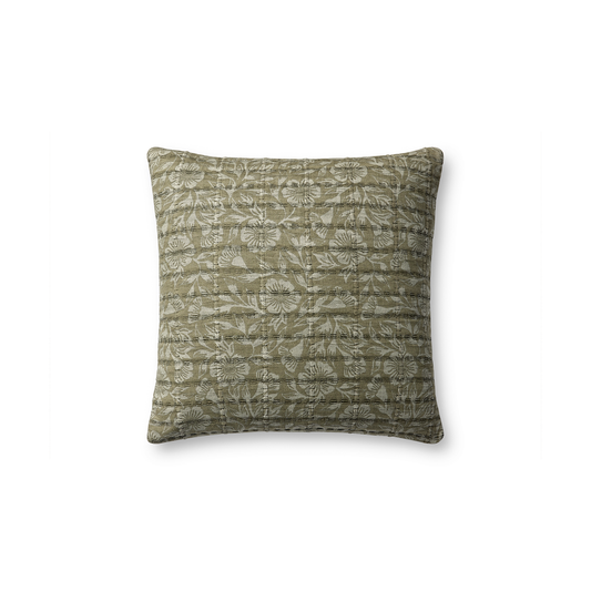 Coussin Stoffer - Vert / Gris