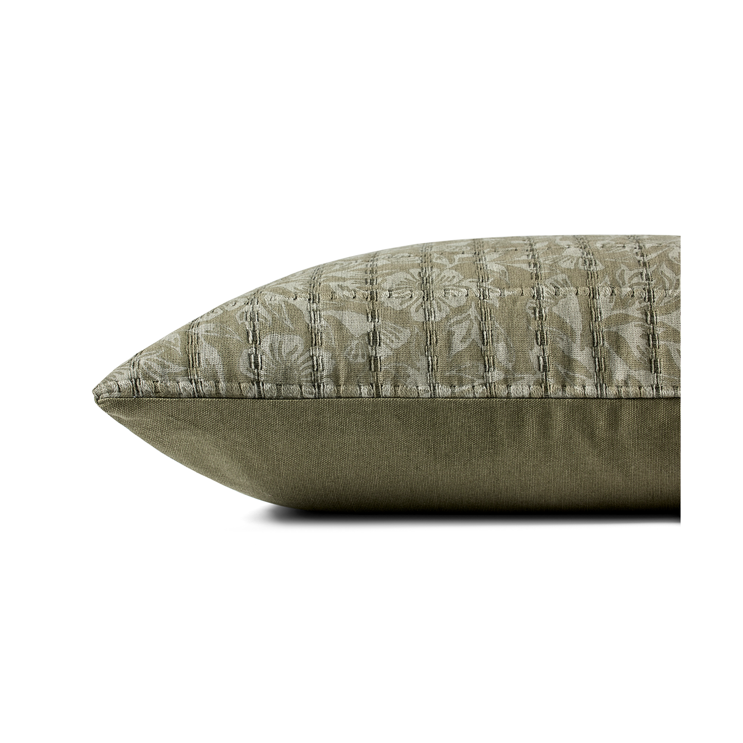Coussin Stoffer - Vert / Gris