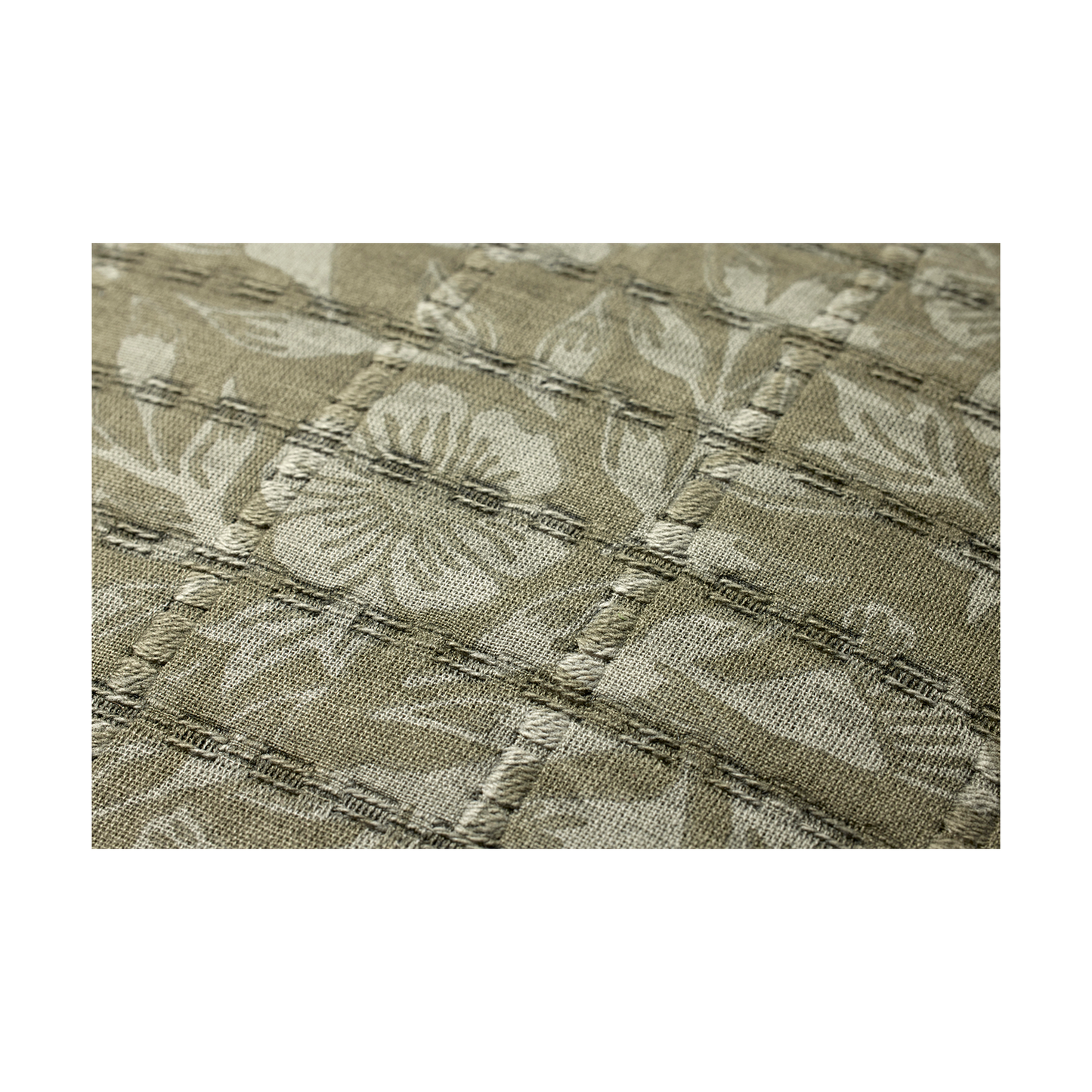 Coussin Stoffer - Vert / Gris