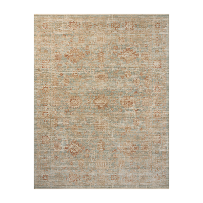 Heritage - Aqua / Terracotta Rug
