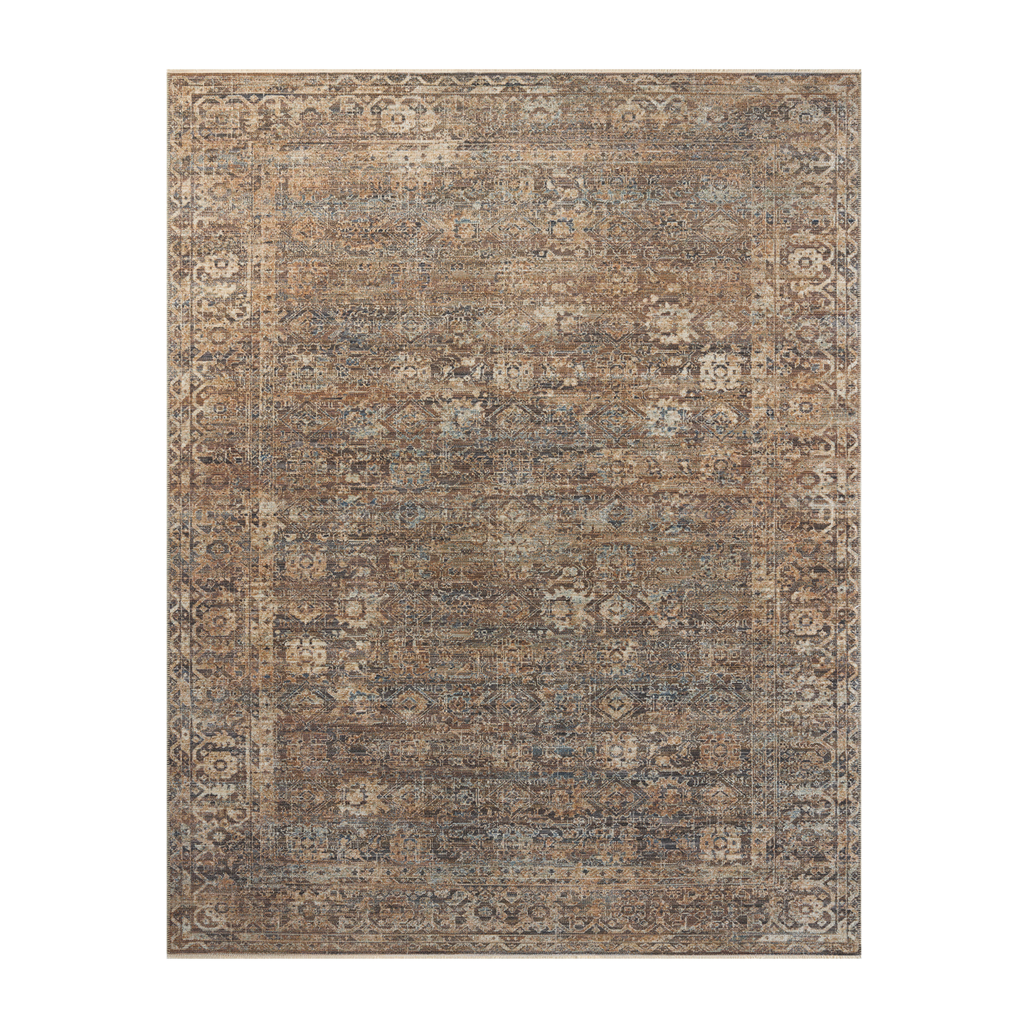 Heritage - Mocha / Denim Rug