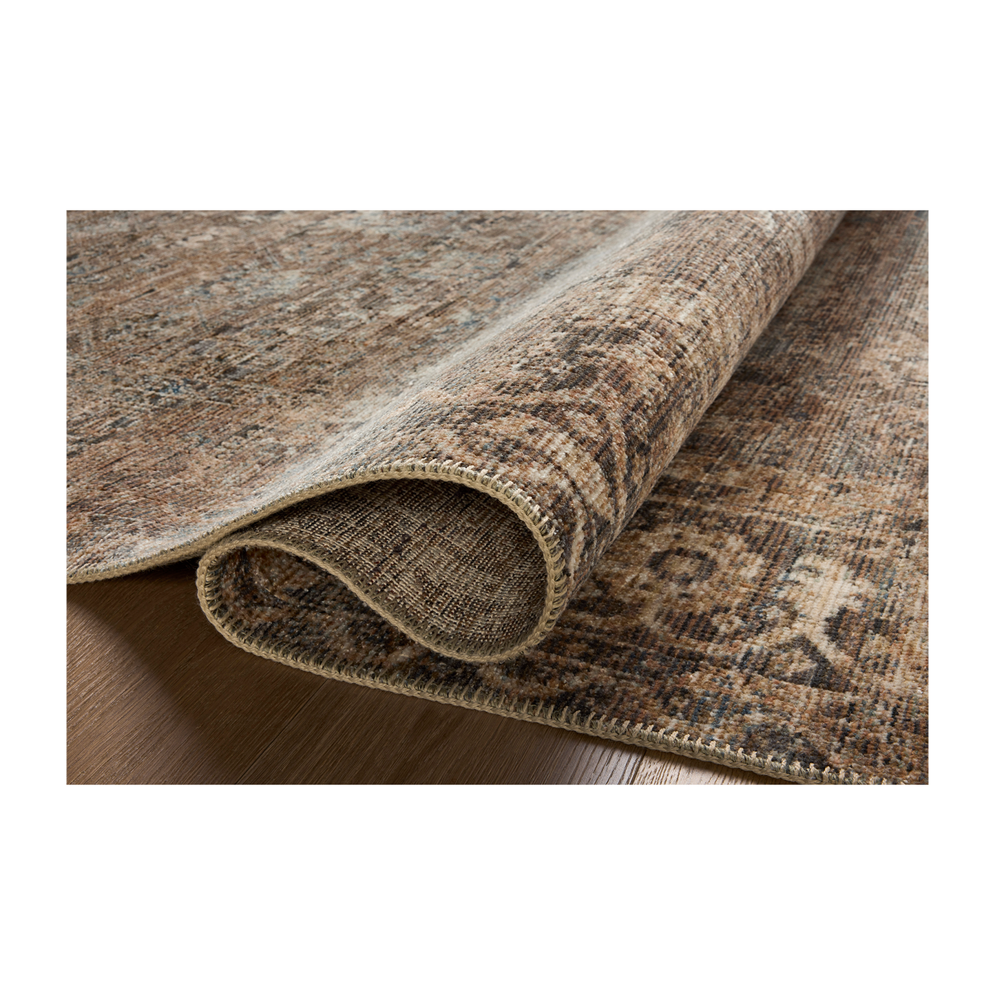 Heritage - Mocha / Denim Rug