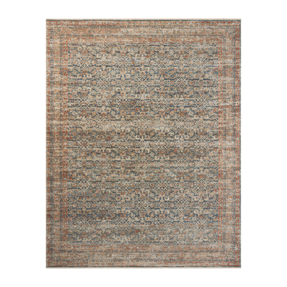 Heritage -Blue / Rust Rug