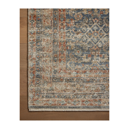 Heritage -Blue / Rust Rug