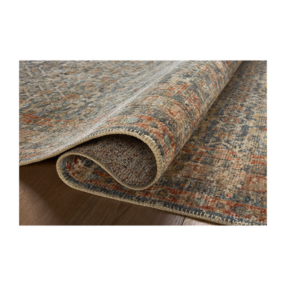 Heritage -Blue / Rust Rug