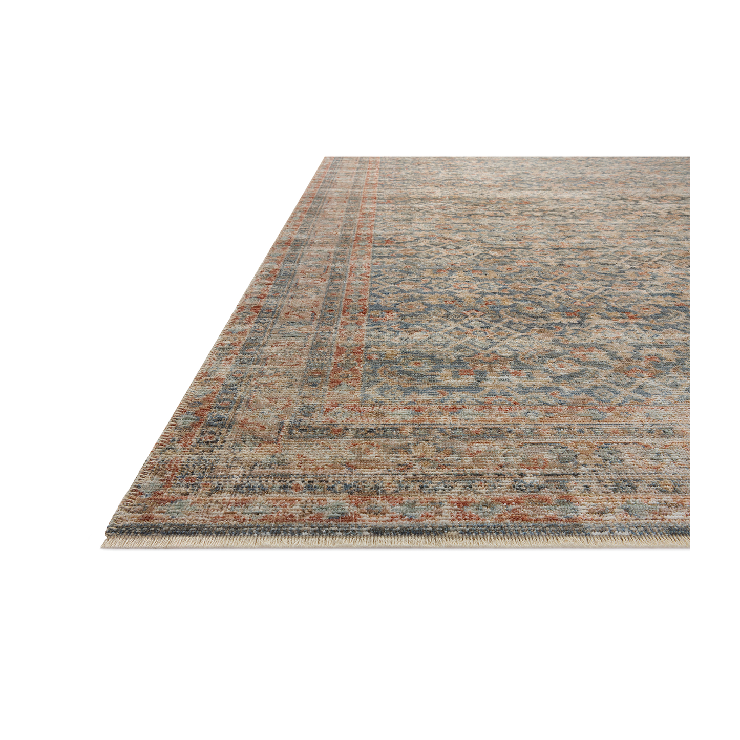 Heritage -Blue / Rust Rug