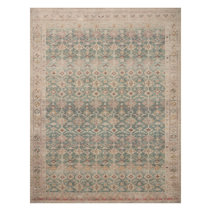 Joey Rug, Aqua / Sand