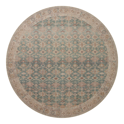 Joey Rug, Aqua / Sand