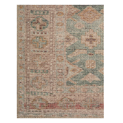 Joey Rug, Aqua / Sand