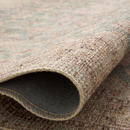 Joey Rug, Aqua / Sand