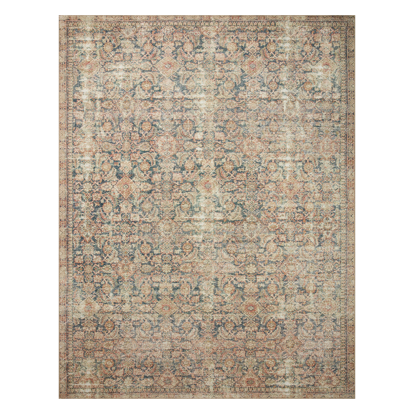 Joey Rug, Bleu marine / Multicolore