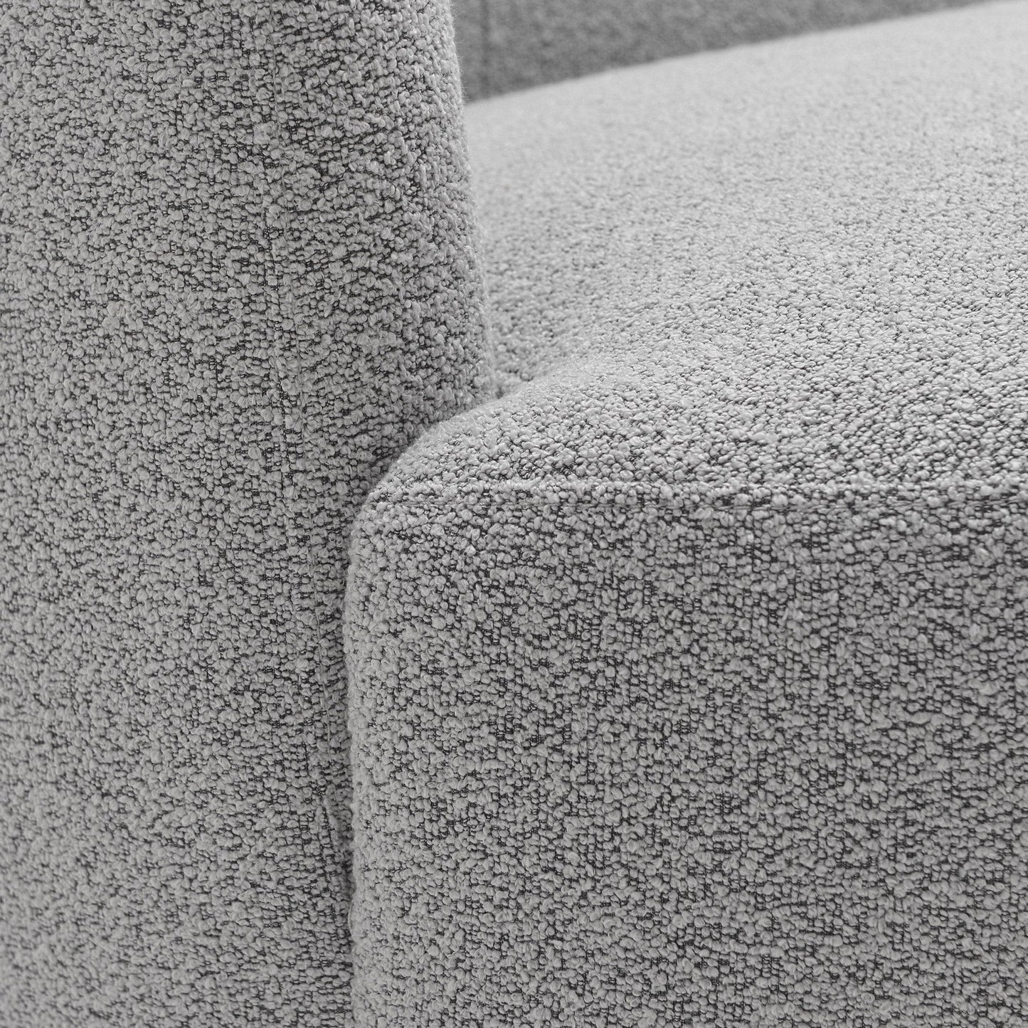 KINWELL Canapé 2 places en boucle avec coussins