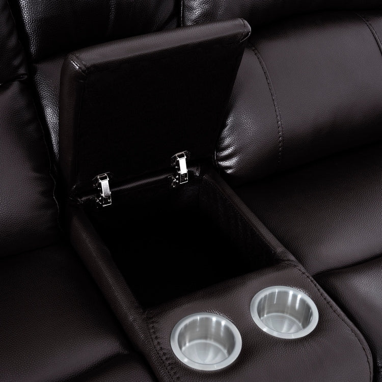 Collection de canapés inclinables manuels en cuir pour salon - Meubles inclinables en cuir pour maison, bureau et salon