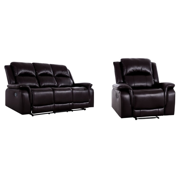 Collection de canapés inclinables manuels en cuir pour salon - Meubles inclinables en cuir pour maison, bureau et salon