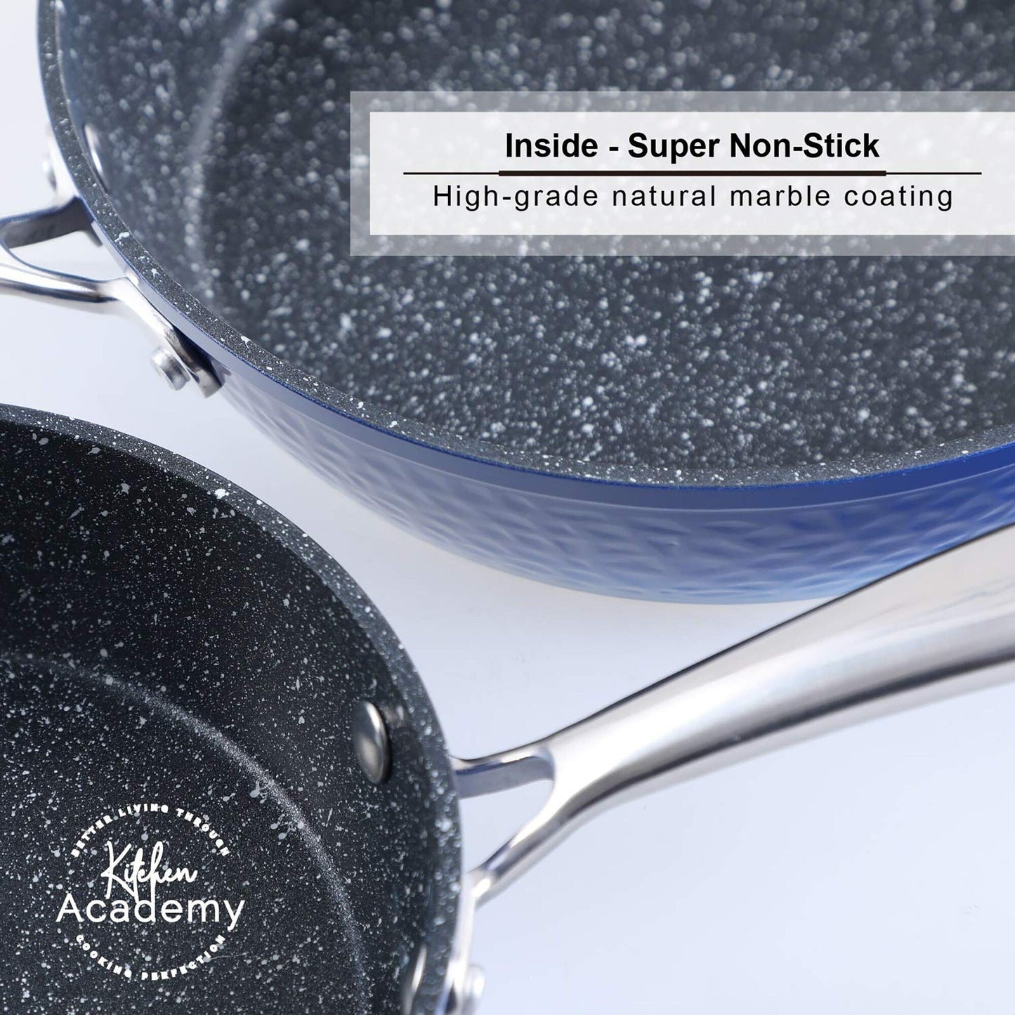 Ensemble de casseroles et poêles en granit pour cuisine, ensemble de casseroles antiadhésives, 12/15/30 pièces