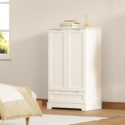Armoire de rangement pour cuisine, armoire de rangement pour salle de bain à poser avec 2 portes et tiroirs