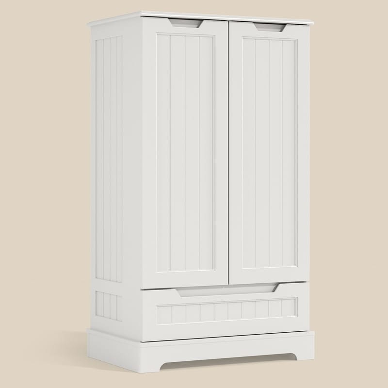 Armoire de rangement pour cuisine, armoire de rangement pour salle de bain à poser avec 2 portes et tiroirs