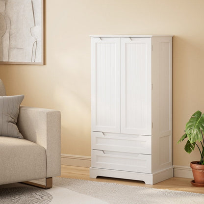 Armoire de rangement pour cuisine, armoire de rangement pour salle de bain à poser avec 2 portes et tiroirs