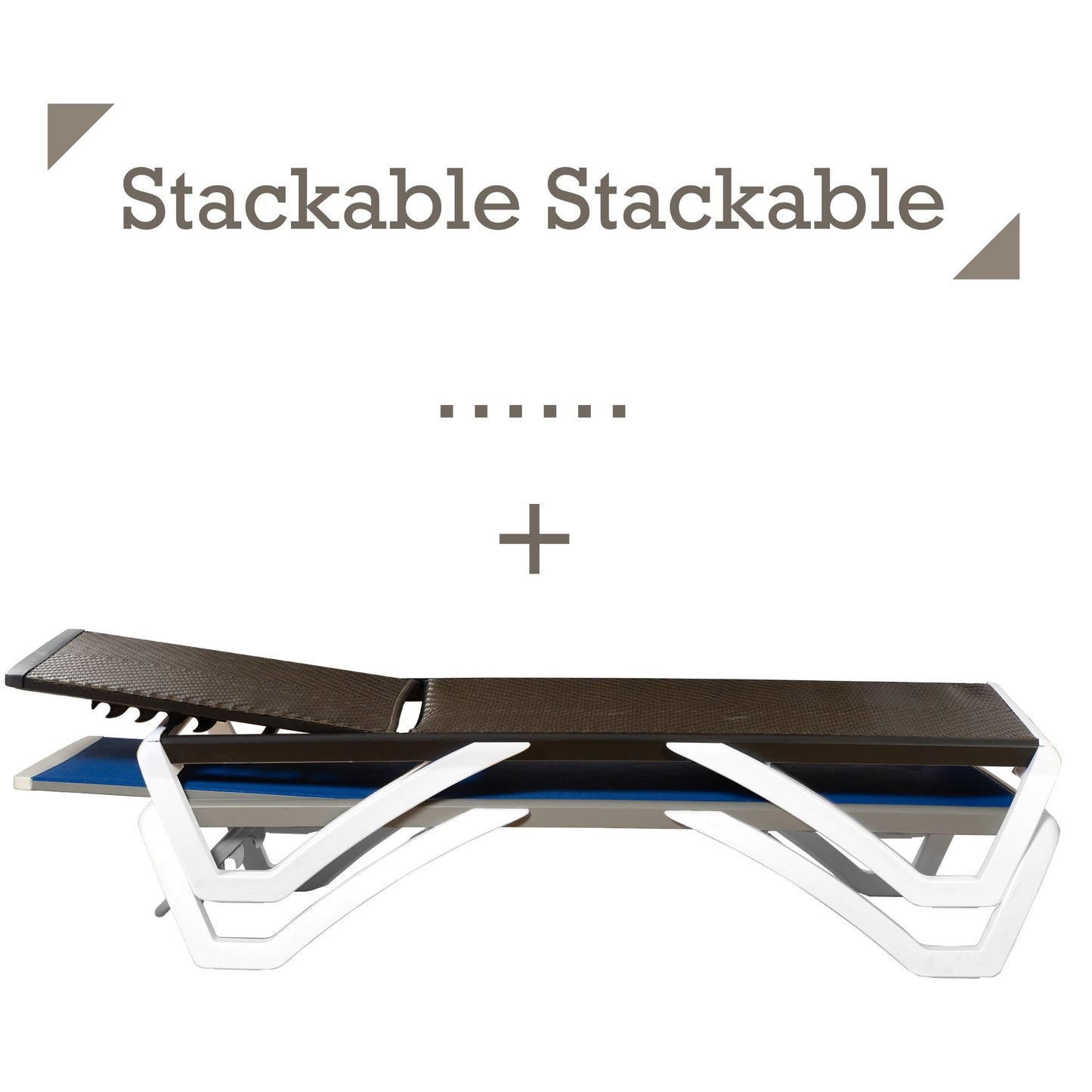 Chaise longue de jardin inclinable et réglable Kozyard Alan, entièrement en aluminium et avec pieds en résine de polypropylène.