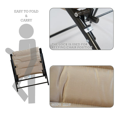 Kozyard Elsa Ensemble de meubles de jardin pliants rembourrés pour terrasse, 3 pièces