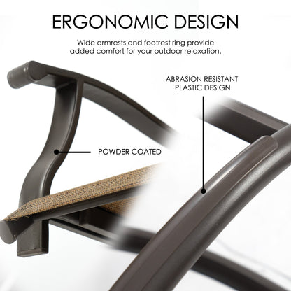 Kozyard Isabella - Ensemble de tabourets/chaises de bar pivotants à hauteur réglable