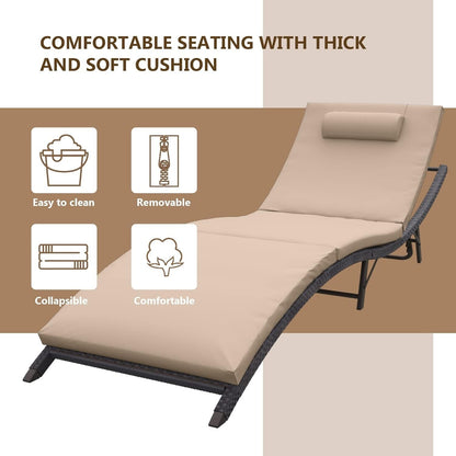 Ensemble de chaises longues d'extérieur Kullavik, 3 pièces