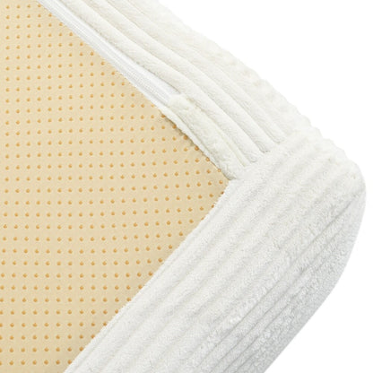 Canapé-lit modulaire en forme de L en tissu cordou