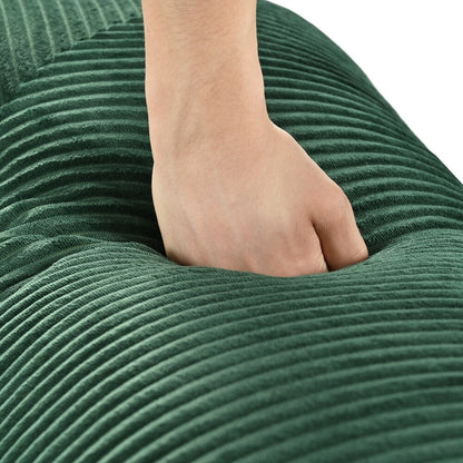 Canapé-lit modulaire en forme de L en tissu cordou