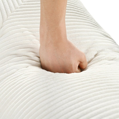 Canapé-lit modulaire en forme de L en tissu cordou