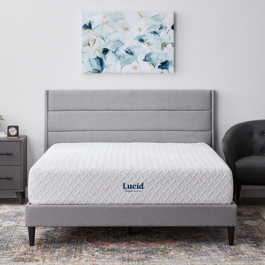 Matelas en mousse à mémoire de forme au gel ferme de 30 cm (12 pouces) Lucid