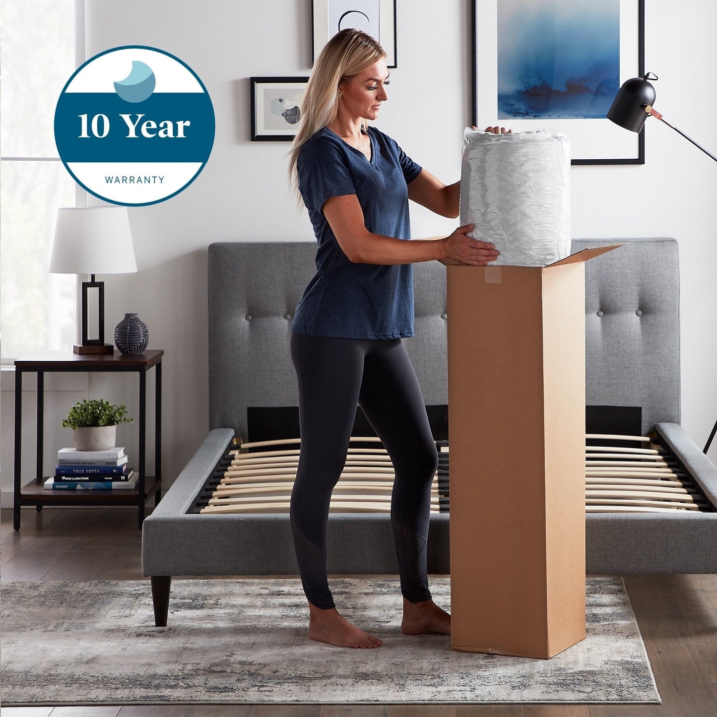 Matelas en mousse à mémoire de forme au gel Lucid de 14 pouces