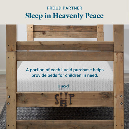 Matelas en mousse à mémoire de forme au gel Lucid de 14 pouces