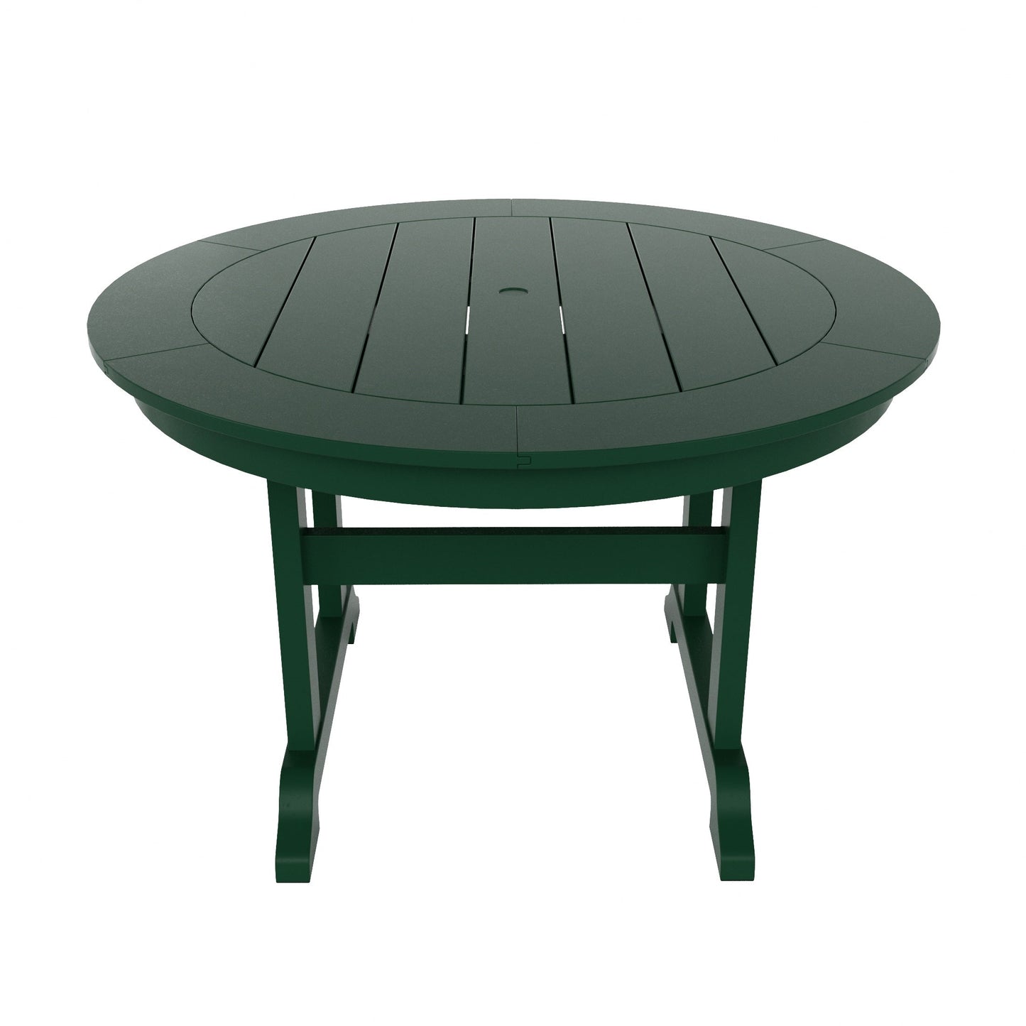 Ensemble de repas de jardin Polytrends Laguna en HDPE, résistant aux intempéries, avec table ronde et chaises (ensemble de 5 pièces)