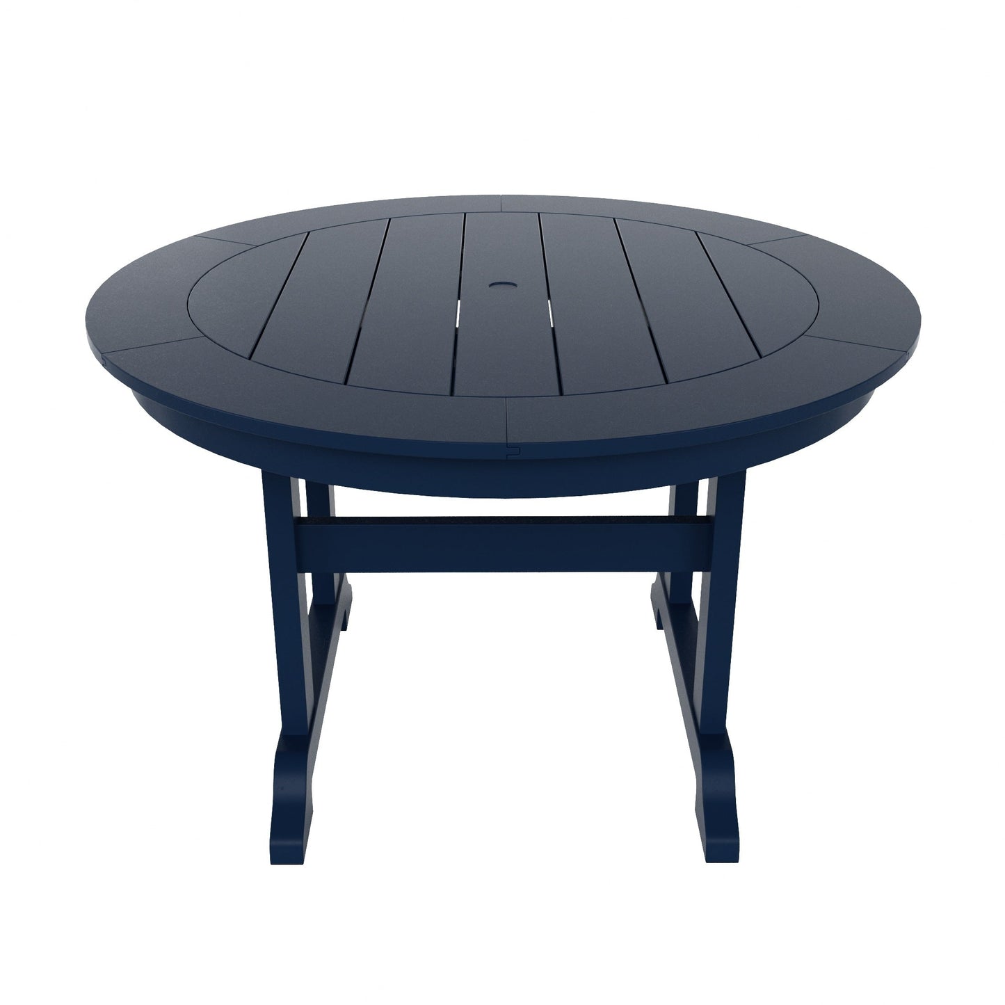 Ensemble de repas de jardin Polytrends Laguna en HDPE, résistant aux intempéries, avec table ronde et chaises (ensemble de 5 pièces)