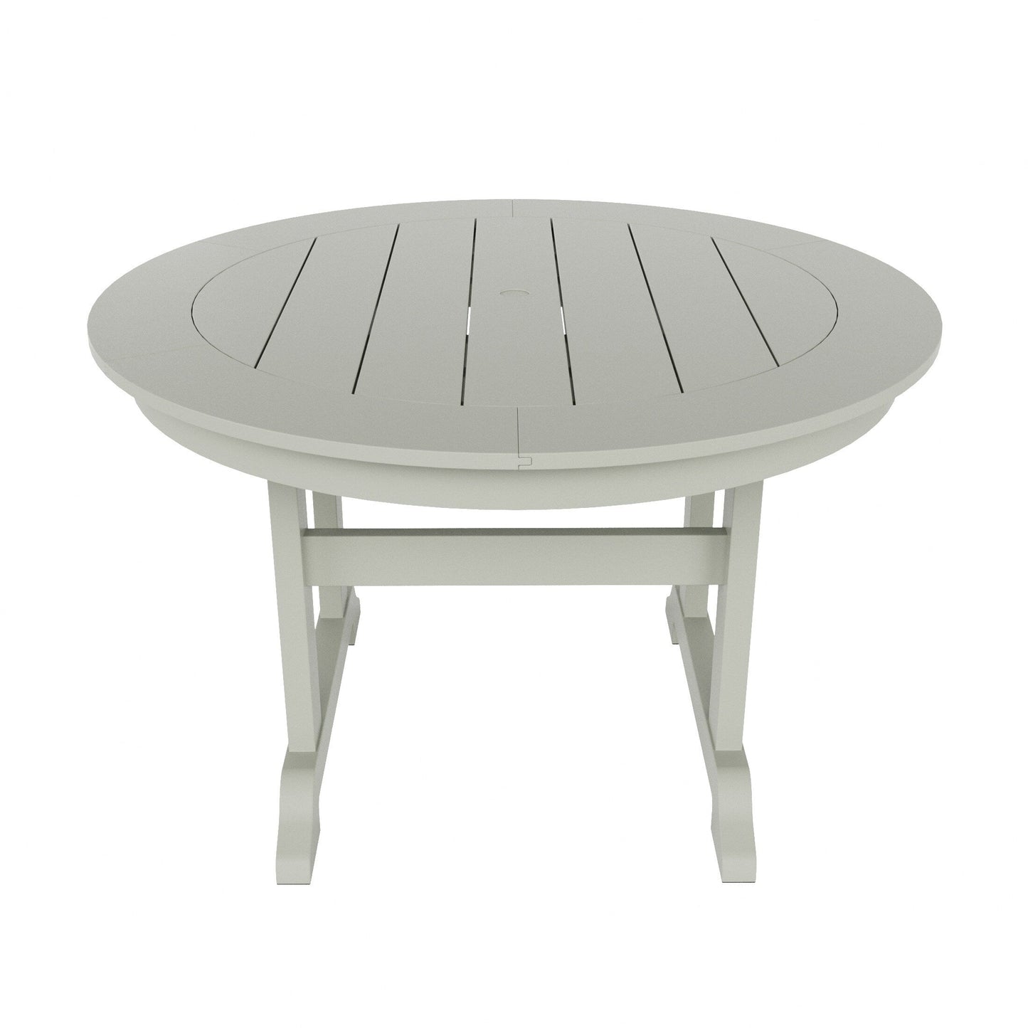 Ensemble de repas de jardin Polytrends Laguna en HDPE, résistant aux intempéries, avec table ronde et chaises (ensemble de 5 pièces)