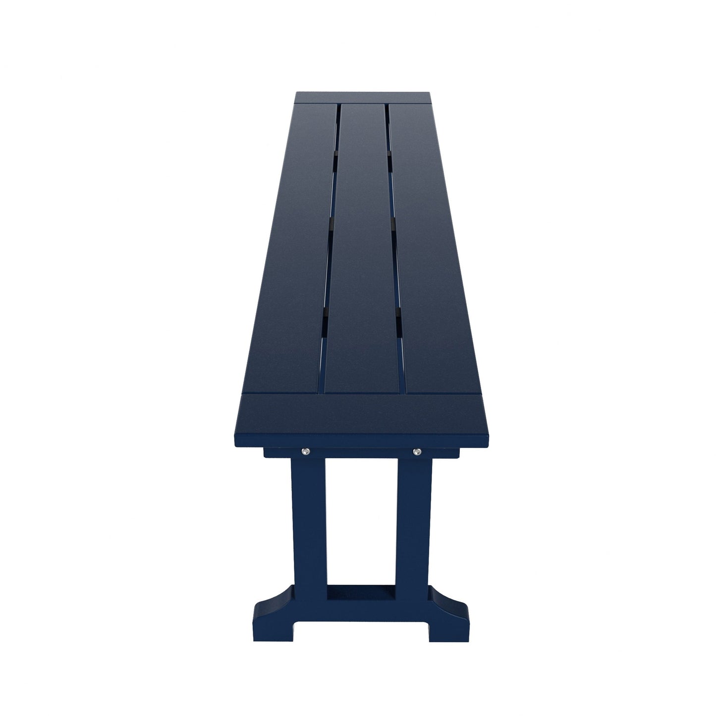 Banc de patio extérieur Polytrends Laguna en HDPE, résistant aux intempéries, 65 pouces