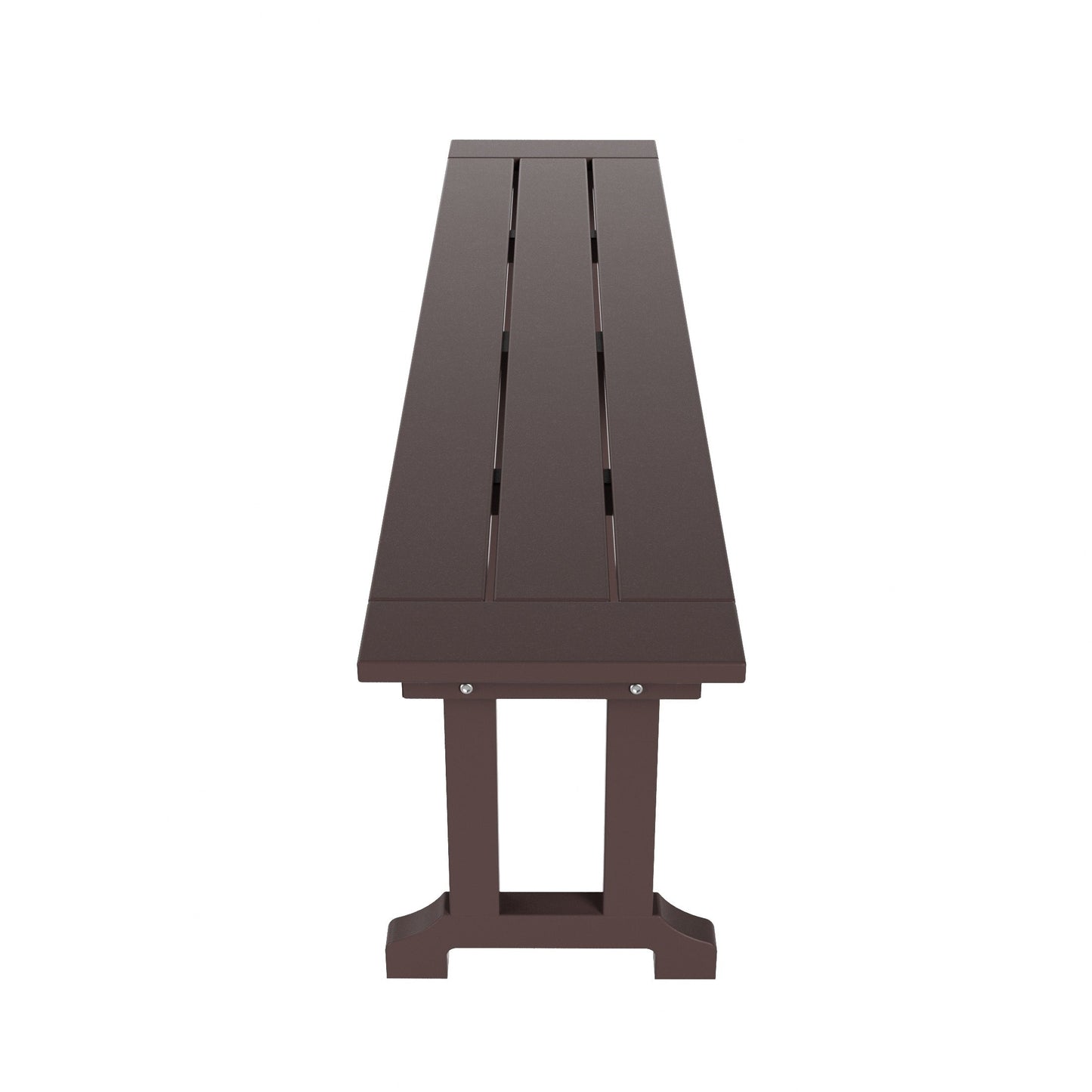 Banc de patio extérieur Polytrends Laguna en HDPE, résistant aux intempéries, 65 pouces