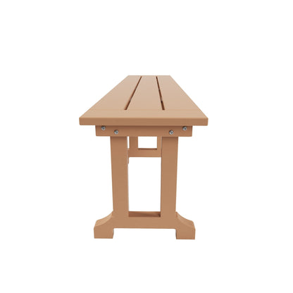 Banc de patio extérieur Polytrends Laguna en HDPE, résistant aux intempéries, 65 pouces