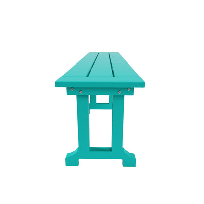 Banc de patio extérieur Polytrends Laguna en HDPE, résistant aux intempéries, 65 pouces