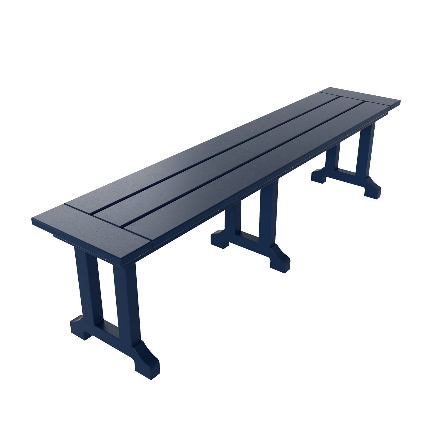 Banc de patio extérieur Polytrends Laguna en HDPE, résistant aux intempéries, 65 pouces