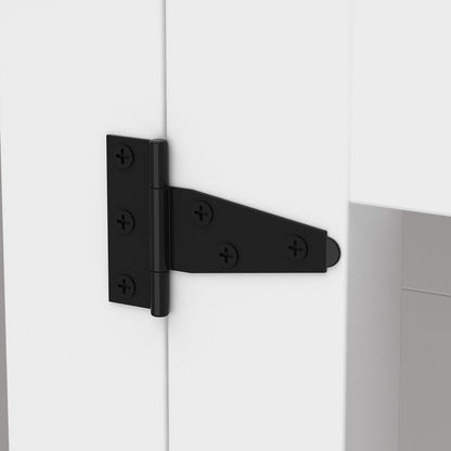 Grande niche pour chien d'angle, meuble pour 2 chiens, cage pour chien en forme de L - 58.7X41.1