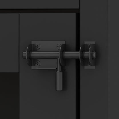 Grande niche pour chien d'angle, meuble pour 2 chiens, cage pour chien en forme de L - 58.7X41.1